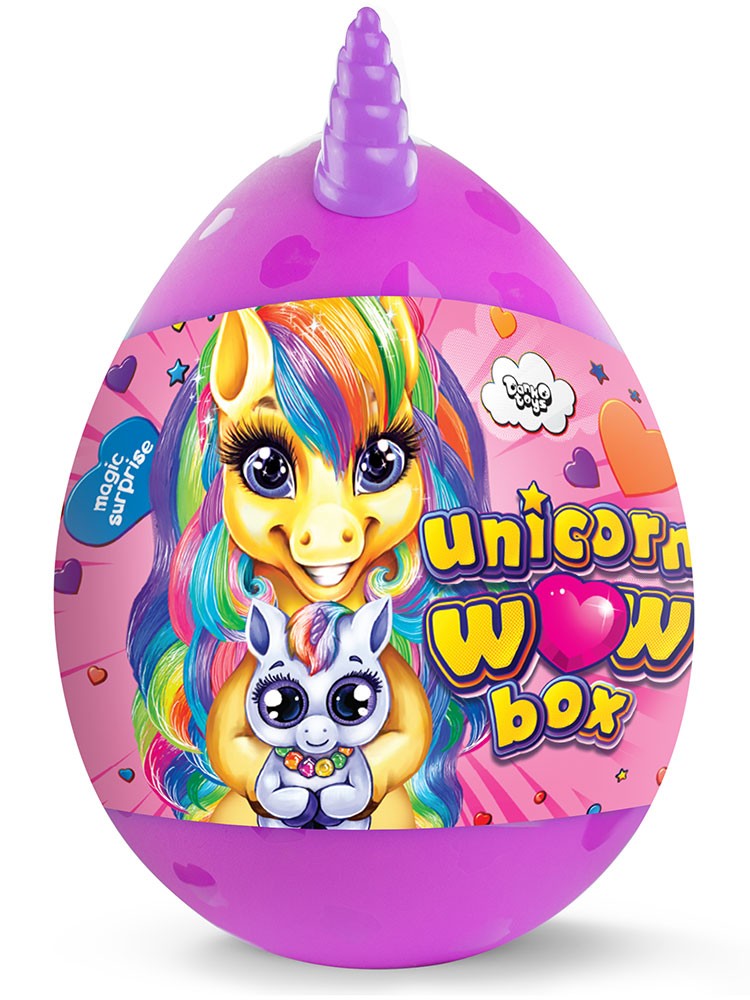 Набір для творчості великий яйце-сюрприз Унісекс Danko Toys Wow Unicorn