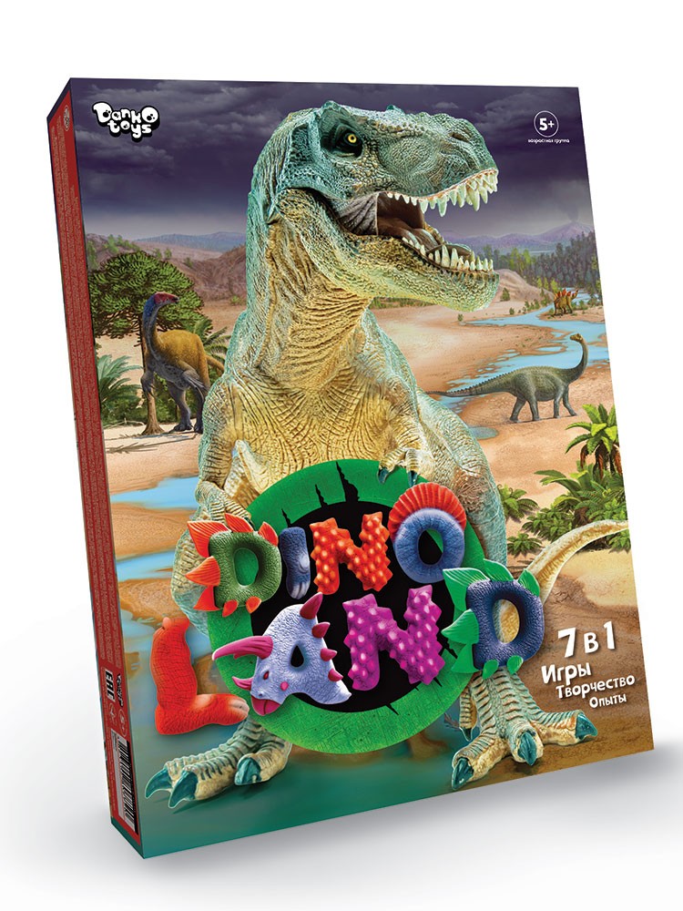 Настільна гра 7 в 1: ігри та творчість Унісекс Danko Toys Dino Land