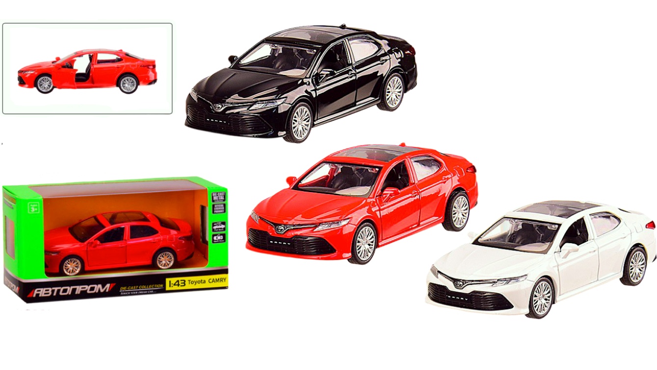 Машина колекційна Toyota Camry, відкриваються двері Унісекс Автопром 4339
