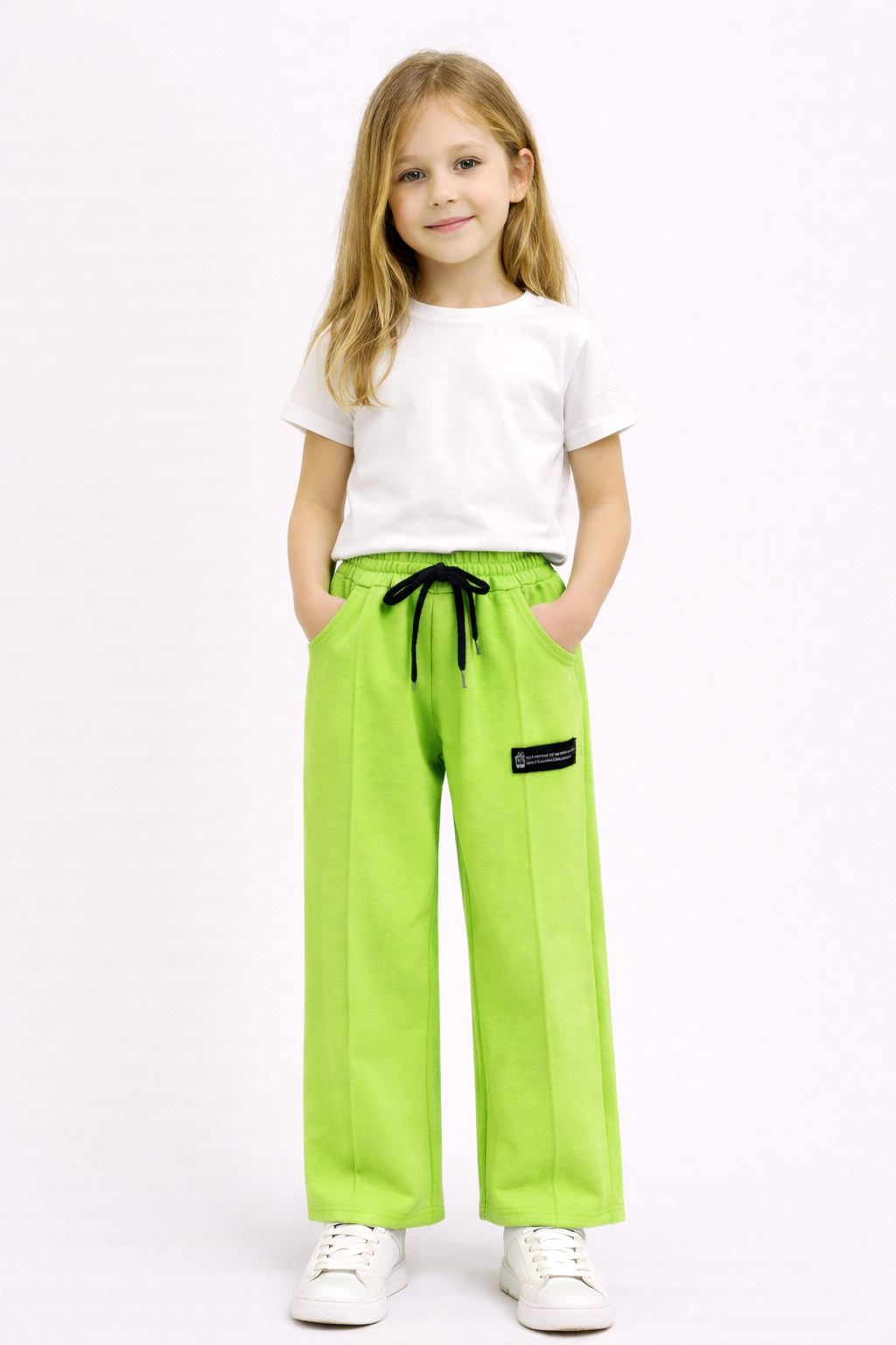 Штаны для девочки салатовий Mini Moda 3199/шт