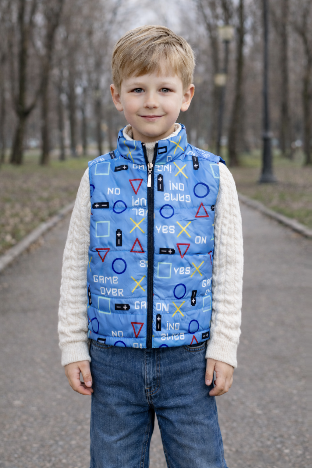 Жилет для хлопчика блакитний Ugler 76387