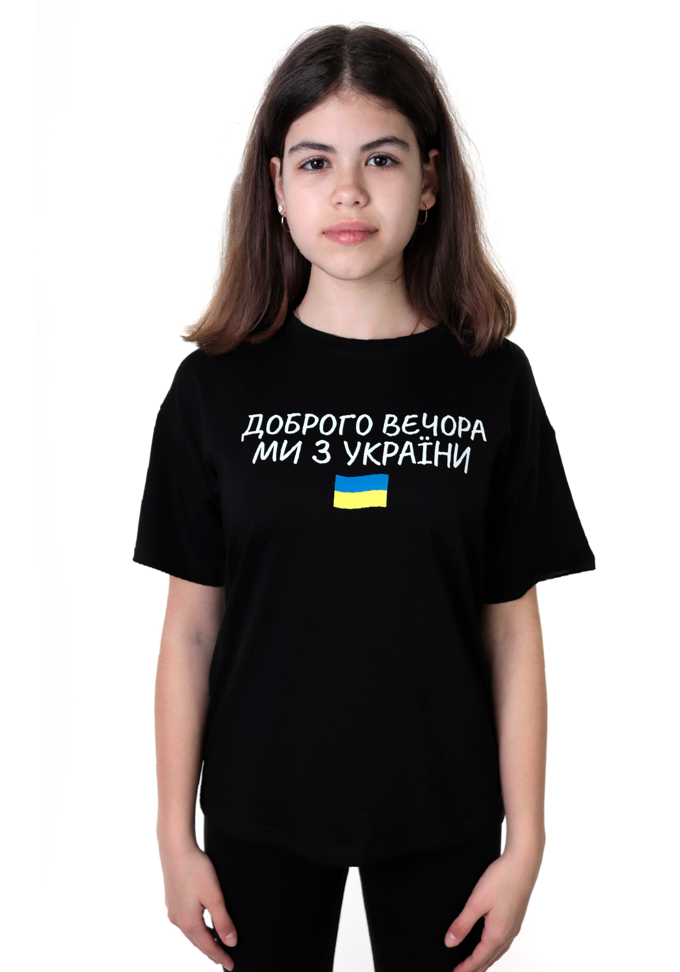 Футболка для дівчинки чорний JakPani 1407/ч