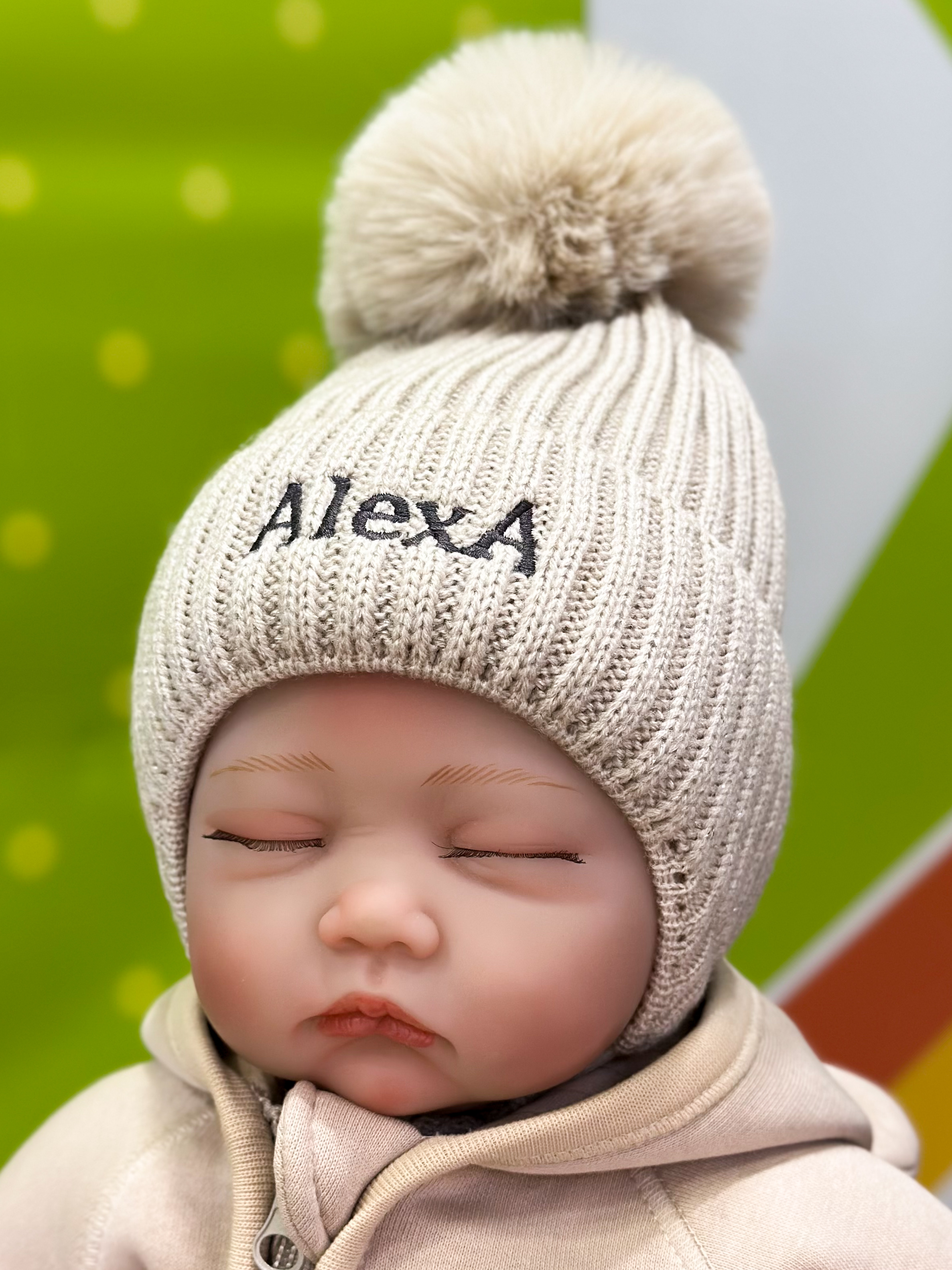 Шапка для дівчинки бежевий Польща Джейн