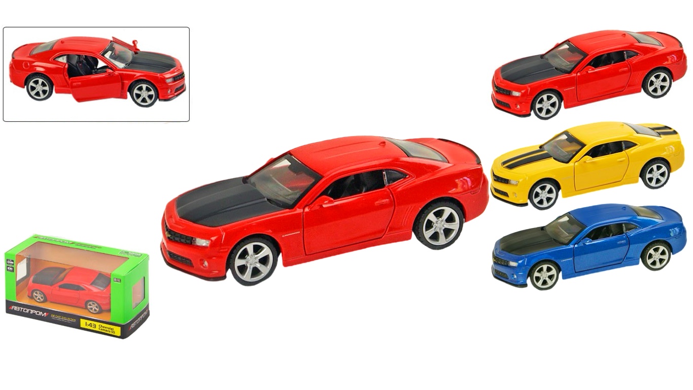Машина колекційна Chevrolet Camaro SS, відкриваються двері Унісекс Автопром 4346