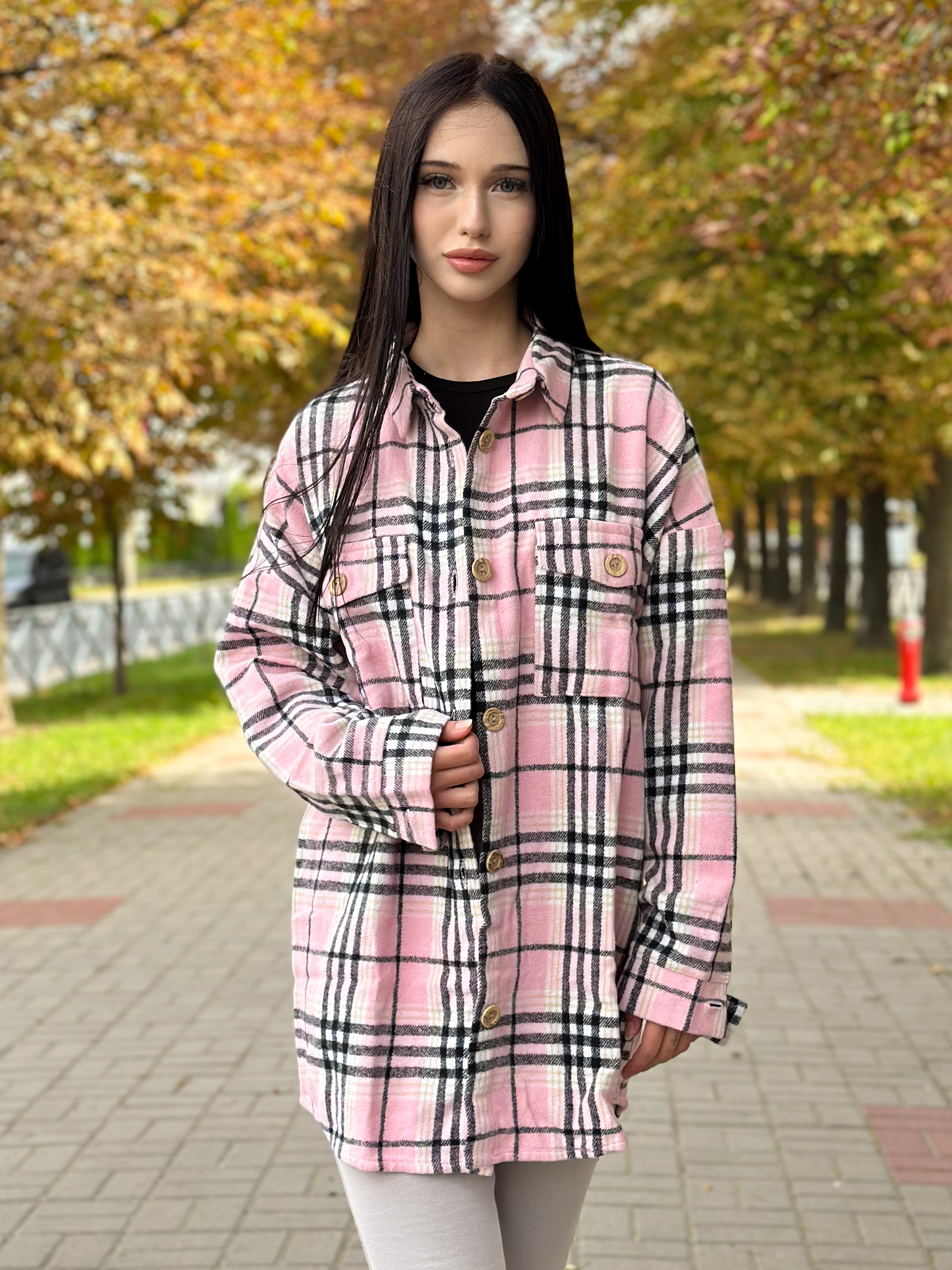 Сорочка котонова для дівчинки рожевий Mevis 4635-02