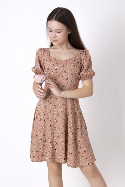 Сукня повсякденна для дівчинки коричневий Mevis 4547-02