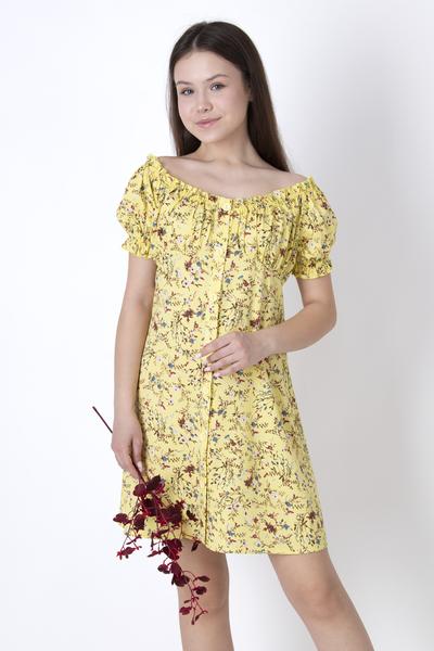 Сукня повсякденна для дівчинки жовтий Mevis 4548-01
