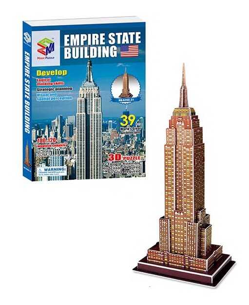 Пазли Емпайр-стейт-білдінг 3D, 32 елементи Унісекс Китай G 268-31
