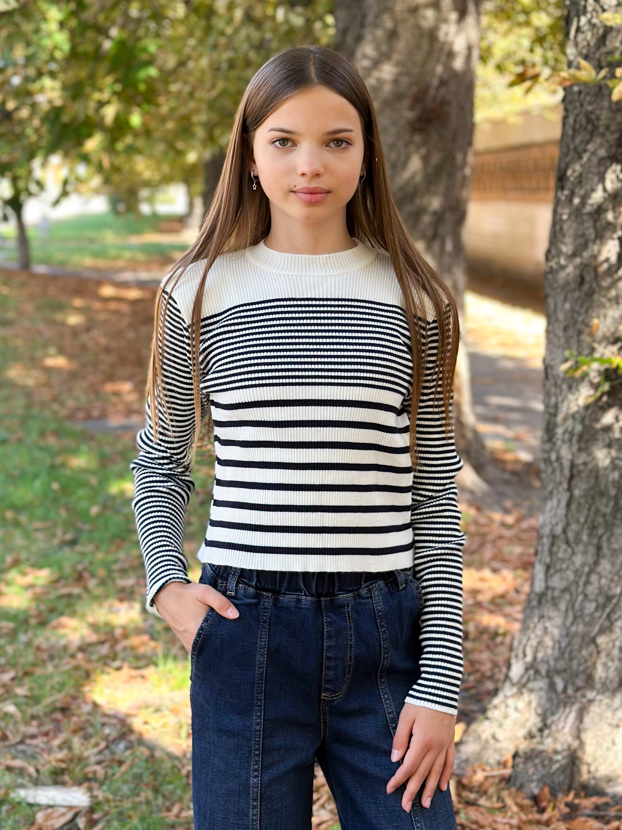 Гольф для дівчинки кольоровий Mini Moda 0799/гф