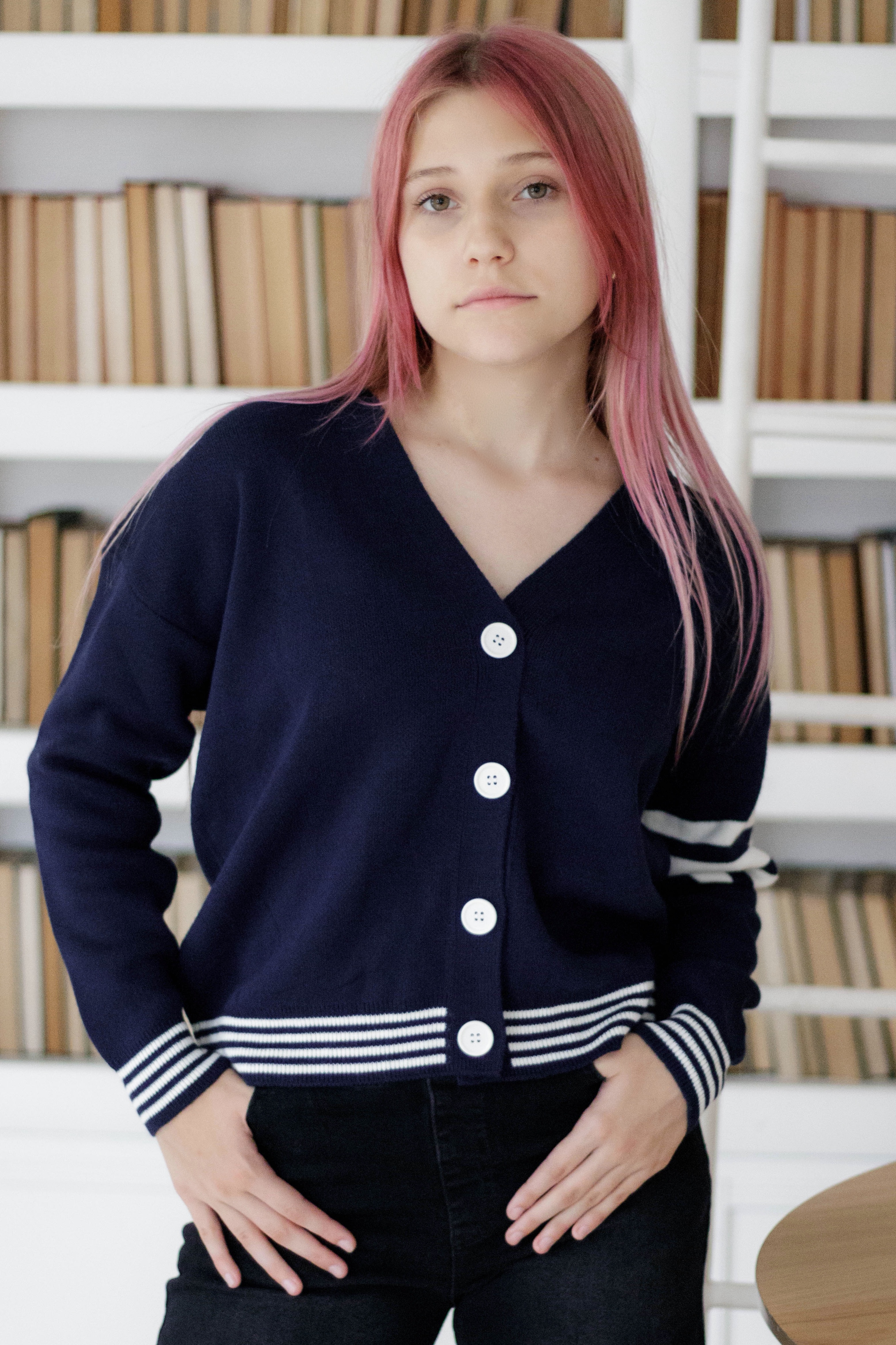 Кофта для дівчинки синій Mini Moda 1465/кв