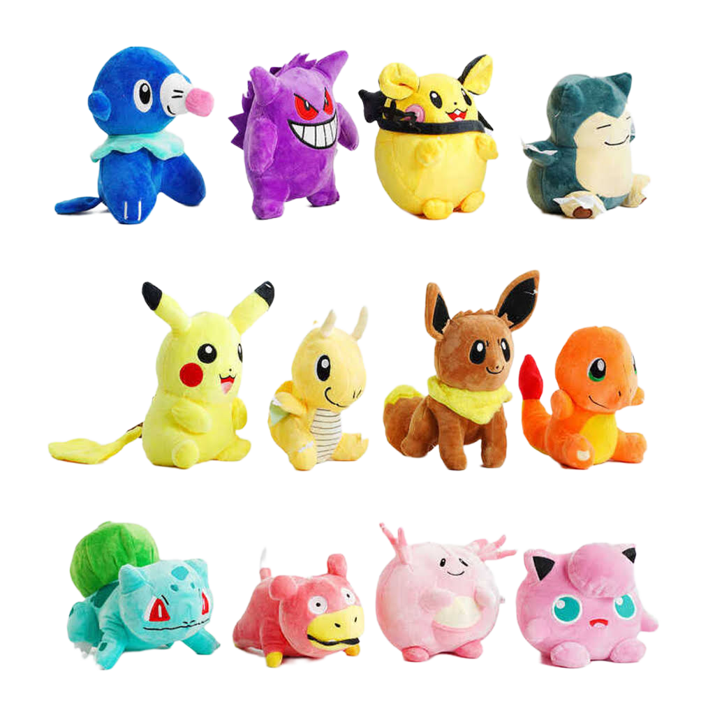 М'які іграшки Pokemon: 12 видів, висота 18 см Унісекс Китай 14760