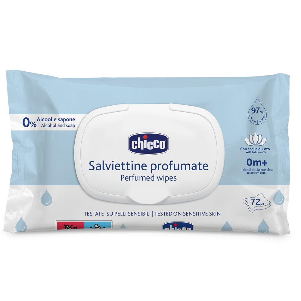 Серветки очищаючі 72 штуки Унісекс Chicco 12050.00