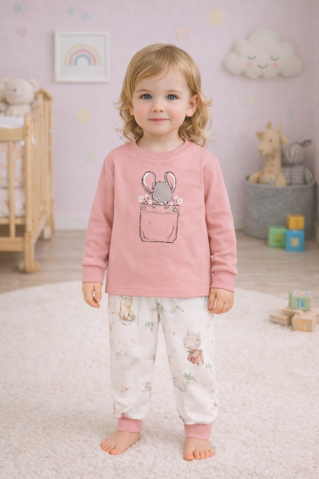 Піжама для дівчинки рожевий Bembi пж55/231