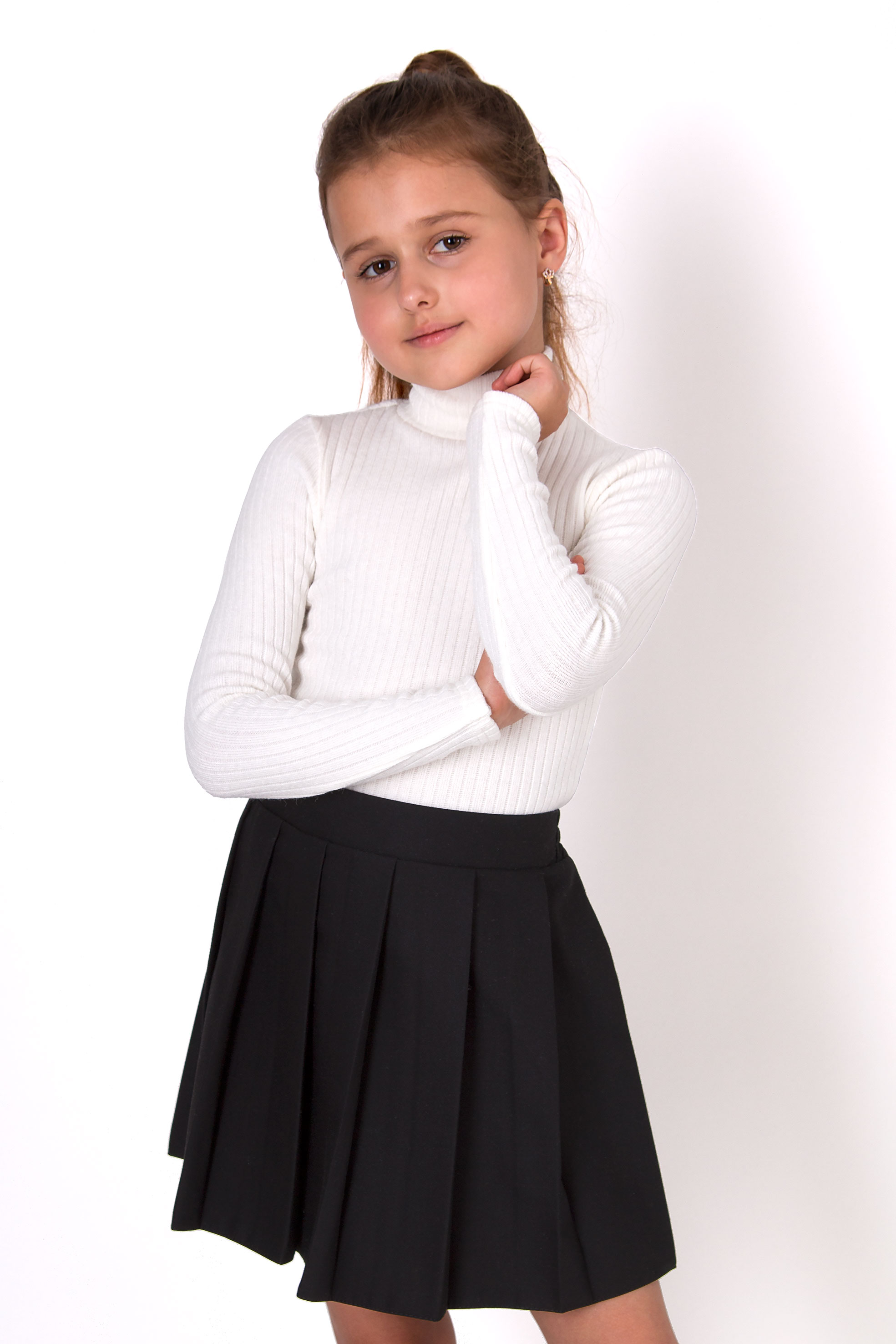 Гольф для дівчинки молочний Mevis 5298-01