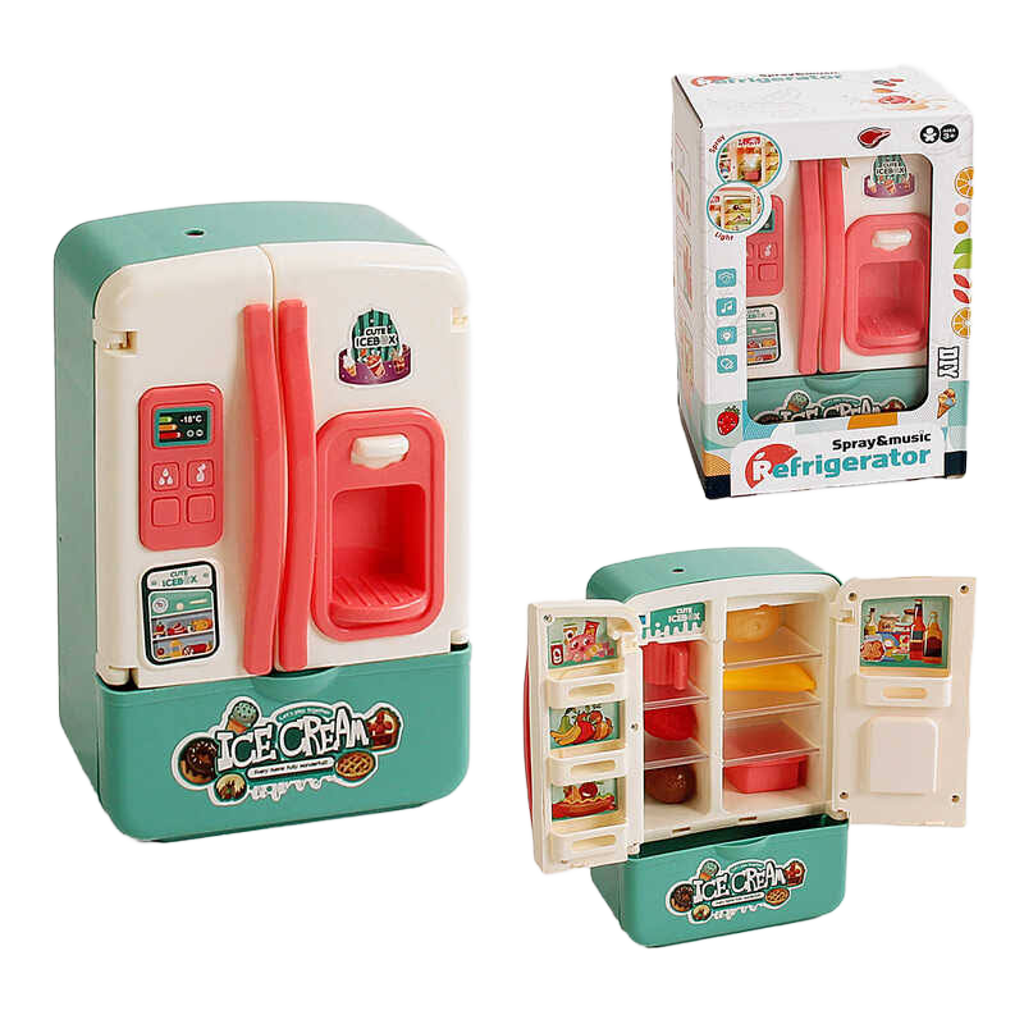 Холодильник музичний з продуктами, підсвічується, висота 20 см Унісекс Китай 1986-9