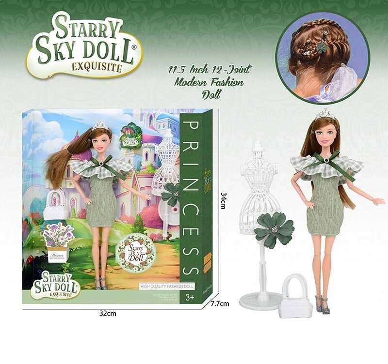 Лялька Sky Doll Модель: манекен, сумочка, висота 30 см Унісекс Китай SK 027