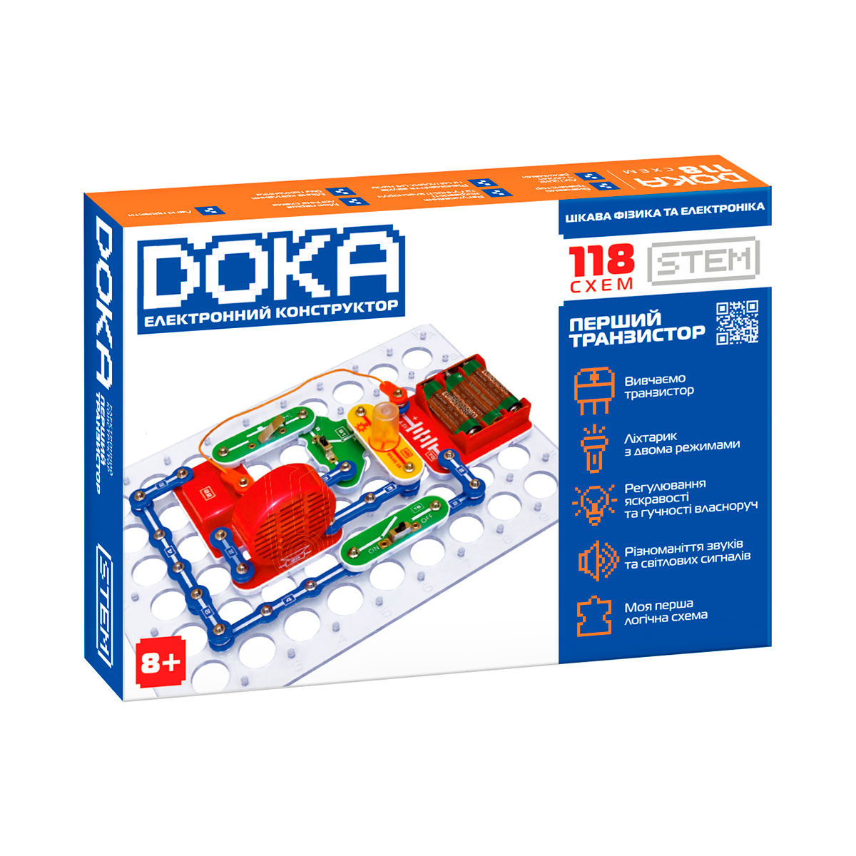 Конструктор елекронний Перший транзистор, 118 схем Унісекс Doka D70701