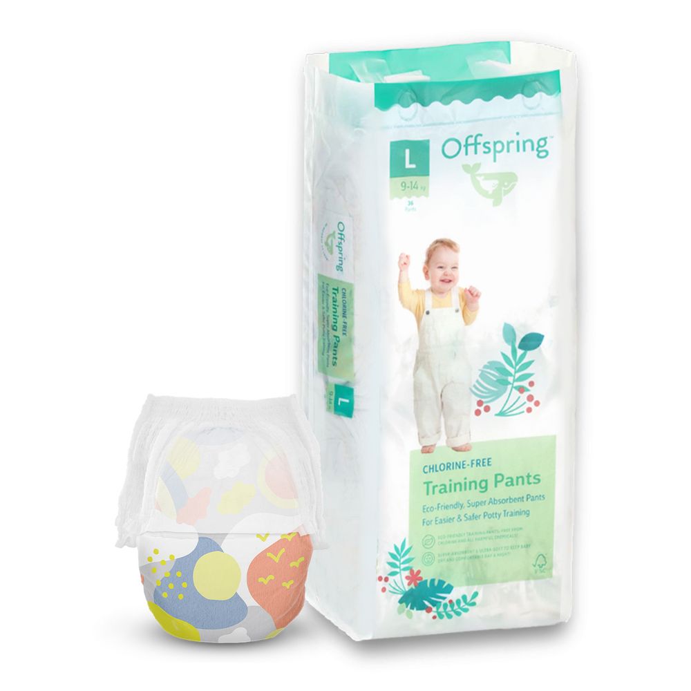 Підгузки трусиками 36 штук, на вагу 9-14 кг  Унісекс Offspring 36PSKY/Небо