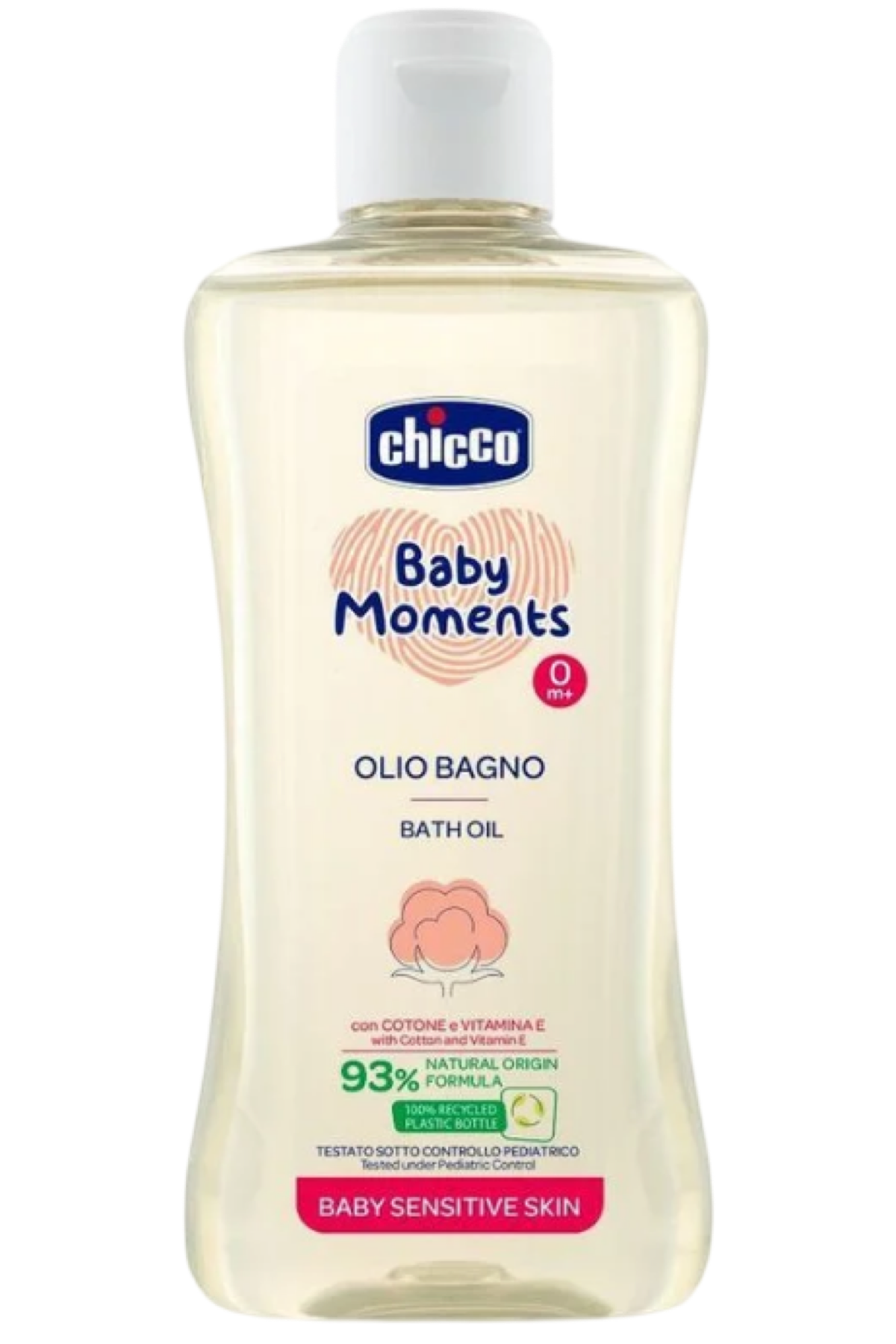 Масло для чуствительной кожи Baby Moments, 200 мл Унисекс Chicco 10240.00