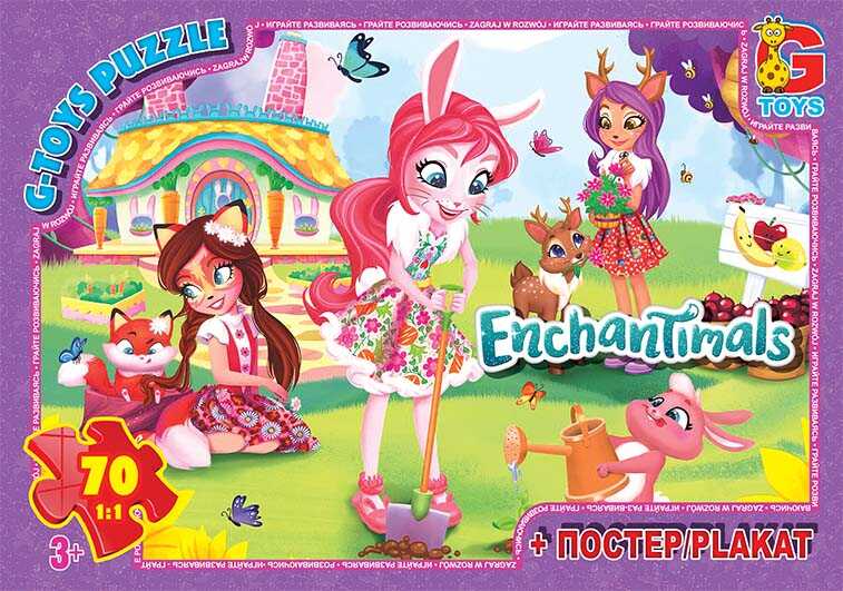 Пазли 70 елементів Enchantimals+ постер Унісекс G Toys EA 213