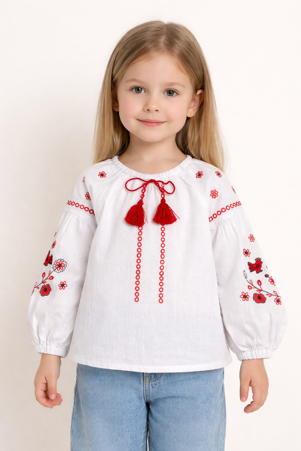 Вишиванка для дівчинки білий Bembi Рб192/106