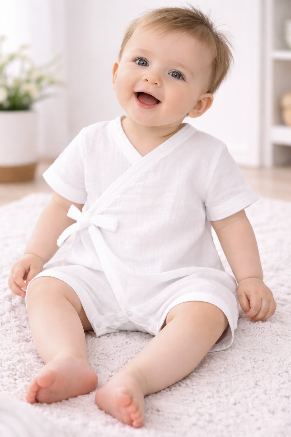 Песочник Унисекс молочний Angelok-Child 2404/мол