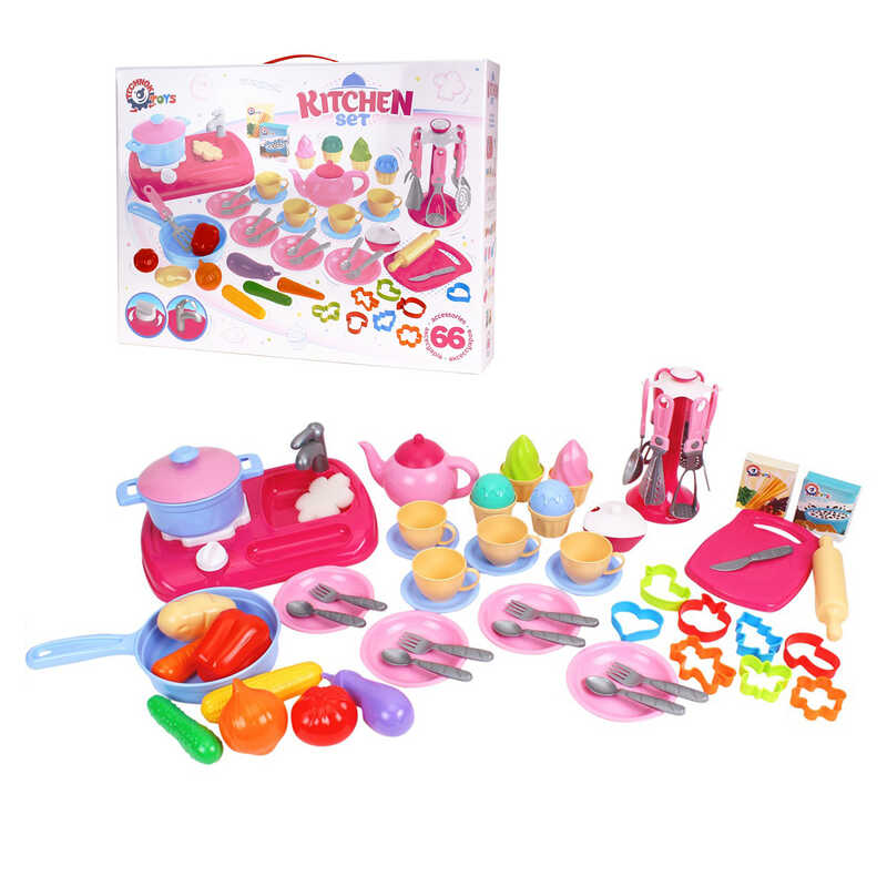 Набір посуду Kitchen Set: 66 елементів Унісекс Технок Тех7280