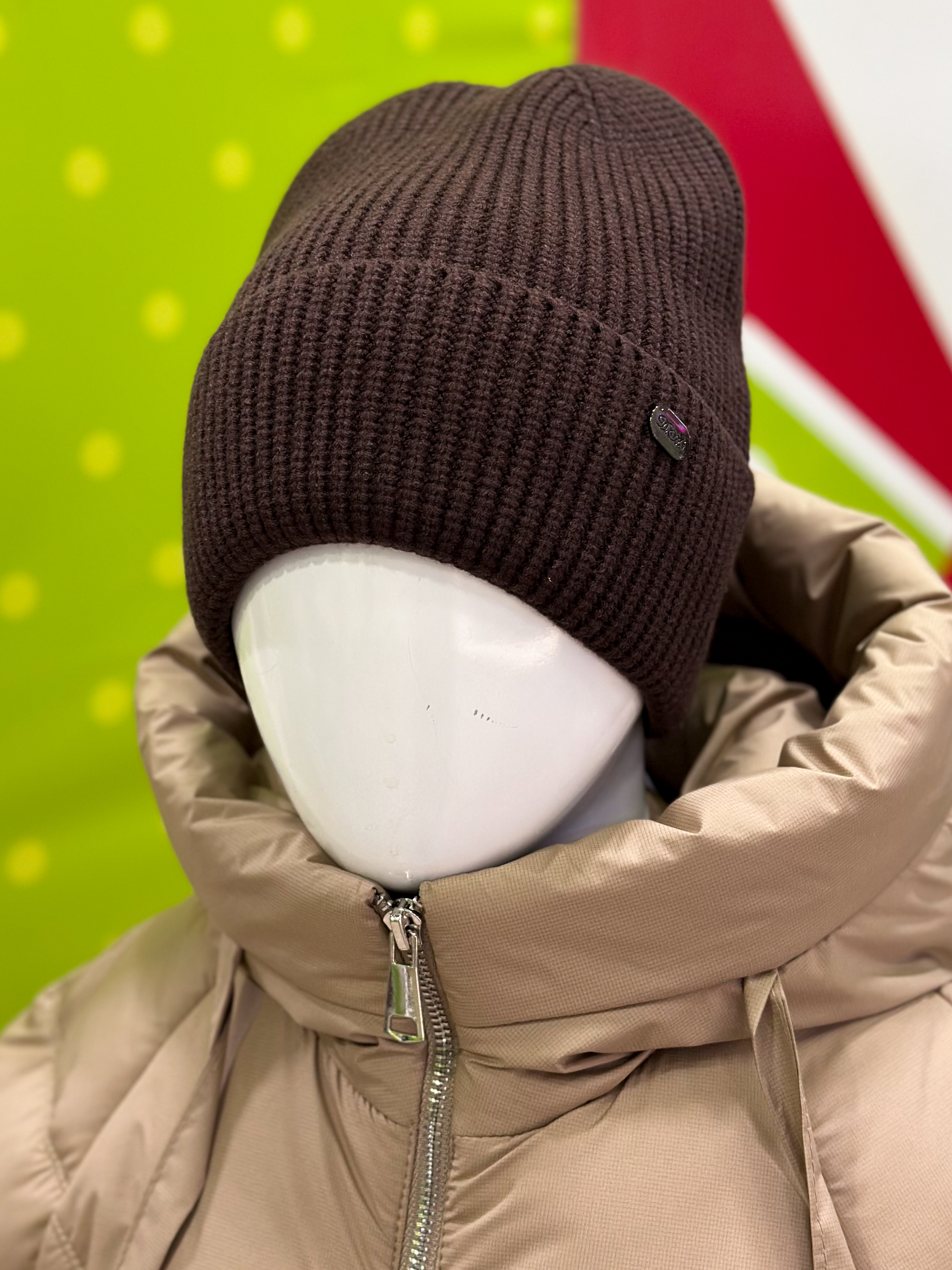 Шапка для дівчинки шоколадний УкраїнаТ Діана/шок