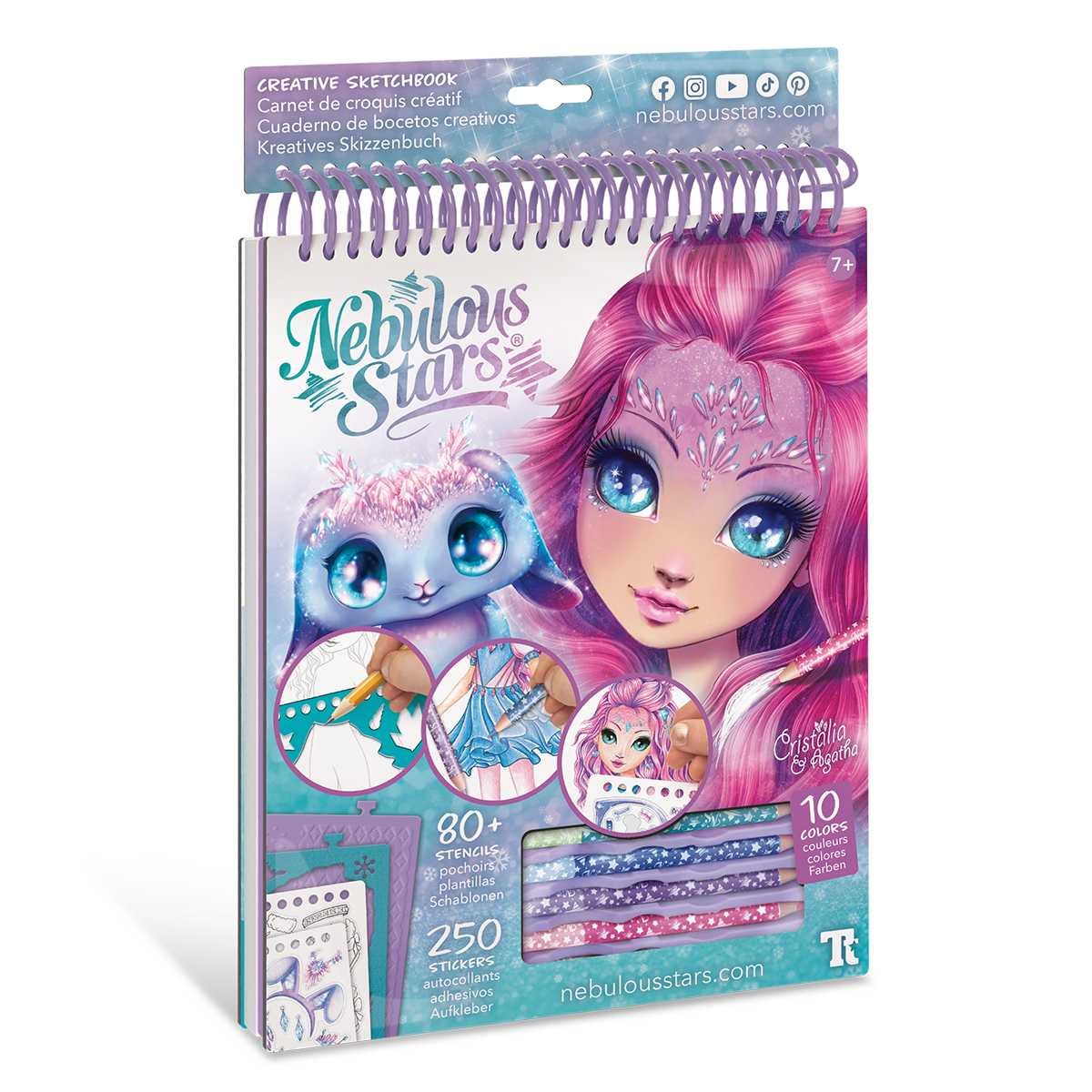 Набор для творчества Скетчбук: Кристалия, мотивы самоцветов Унисекс Kiddisvit MGA Entertainment Inc 11140