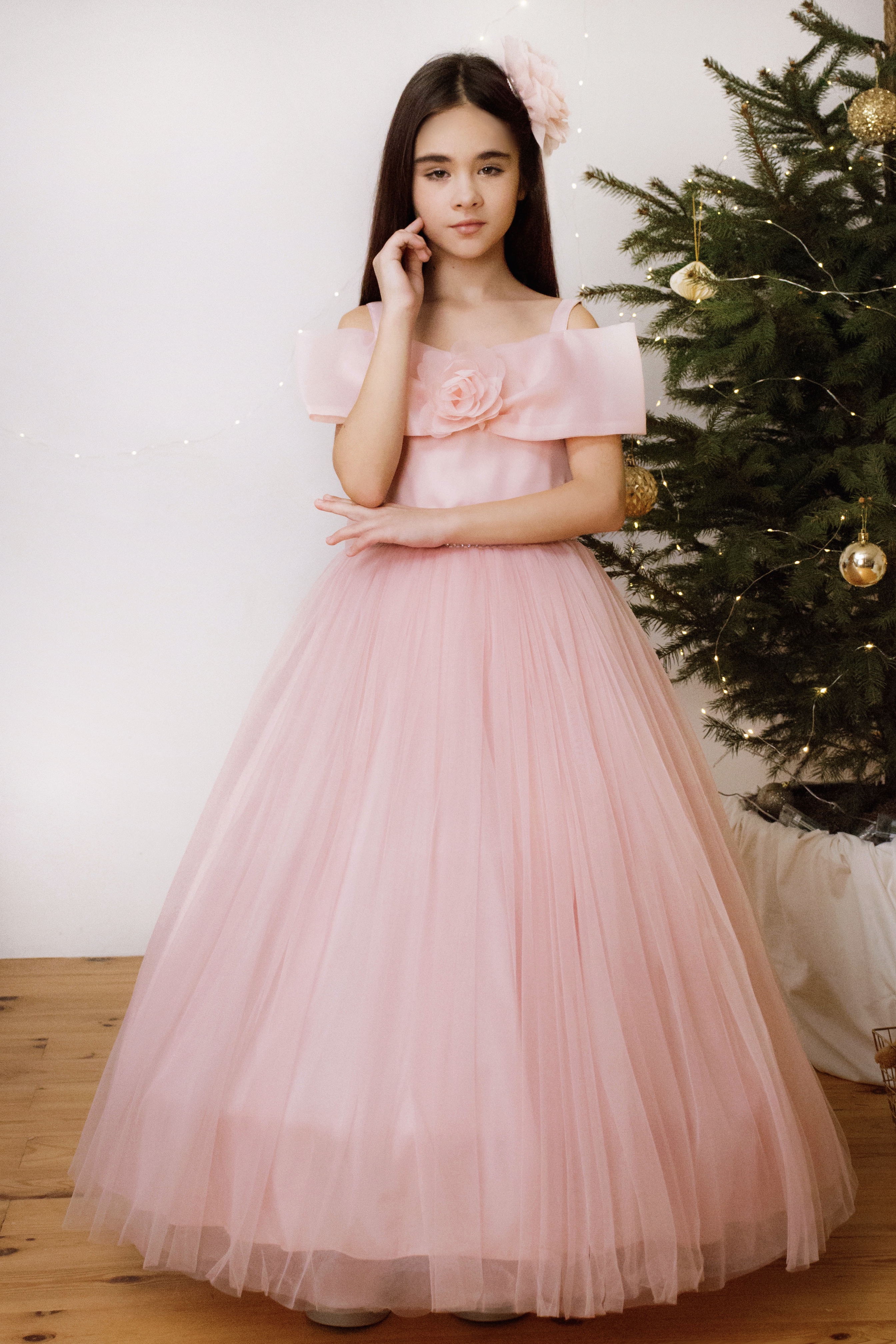 Сукня святкова для дівчинки рожевий Ilgas Baby Turkeli Cad.No.61 Laleli/IST 3485/рож