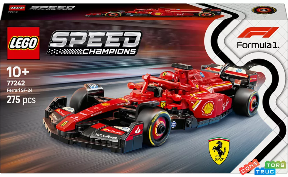 Конструктор Автомобіль для перегонів F1 Ferrari SF-24 Унісекс LEGO Данія 77242