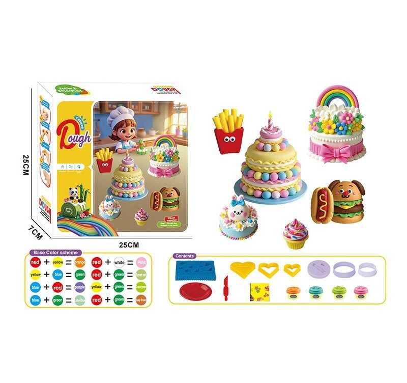 Тісто для ліпки Play-Doh: 4 кольора тіста, фігурні форми, ніж, тарілочка Унісекс Китай 9030/тдл