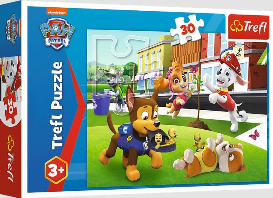 Пазли "30" Paw Patrol Щенячий патруль Собаки в дії Унісекс Trefl 18306