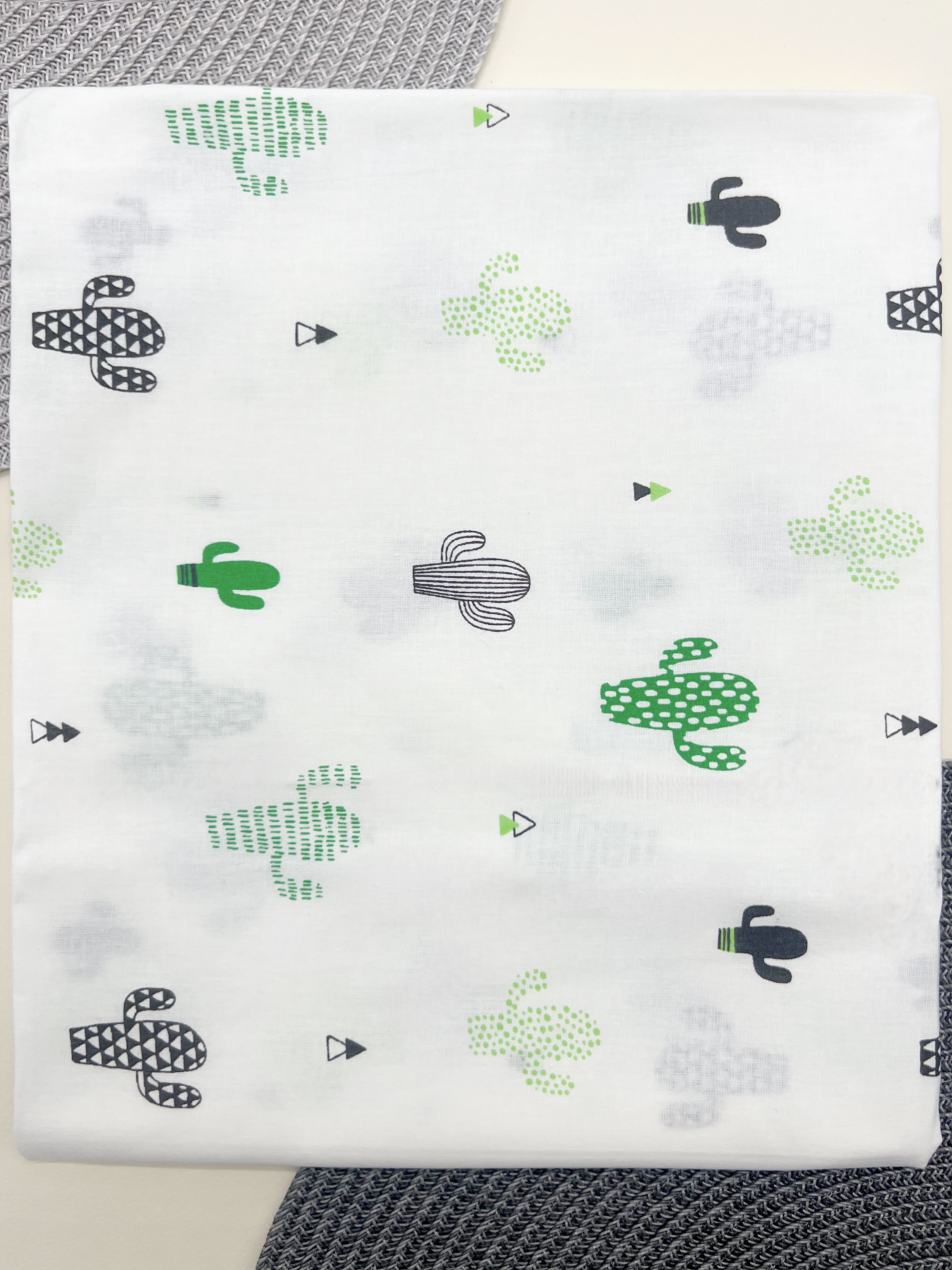 Пелюшка ситцева Унісекс кольоровий OptTextile Кактуси/сц