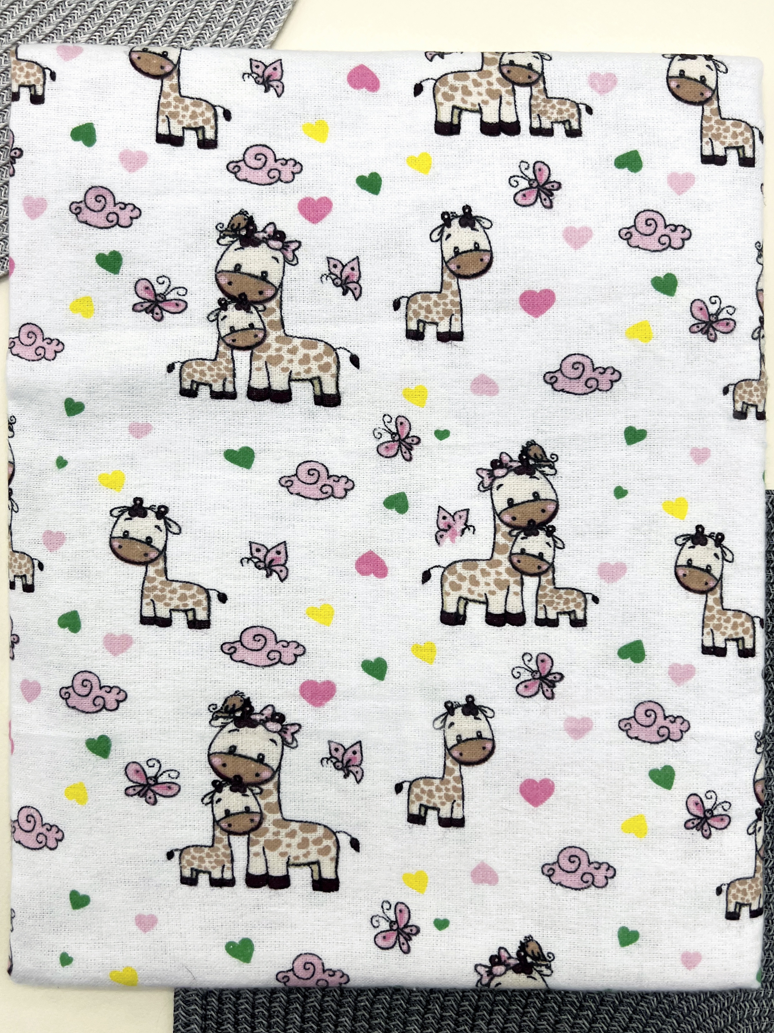 Пелюшка байкова Унісекс кольоровий OptTextile Жирафи/ф