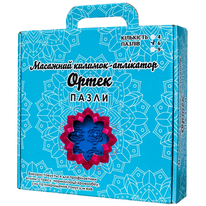 Ігровий килимок - аплікатор,масажний Ортек Лотос Пазли 4 елемента Унісекс Olvi 09532
