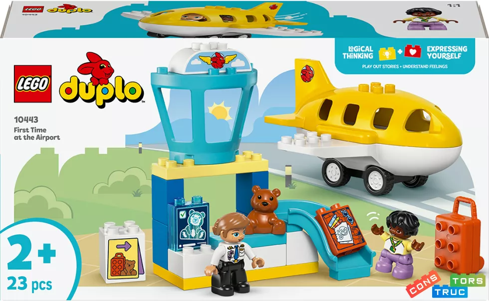 Конструктор Duplo Вперше в аеропорту, 23 деталі Унісекс LEGO Данія 10443