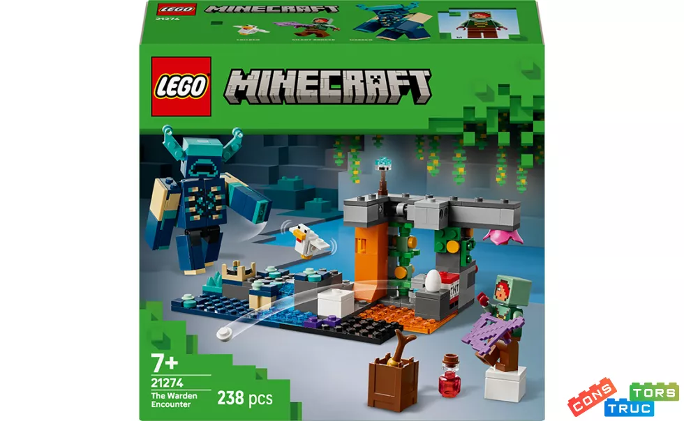Конструктор Minecraft Зустріч з Хранителем 238 деталей Унісекс LEGO Данія 21274