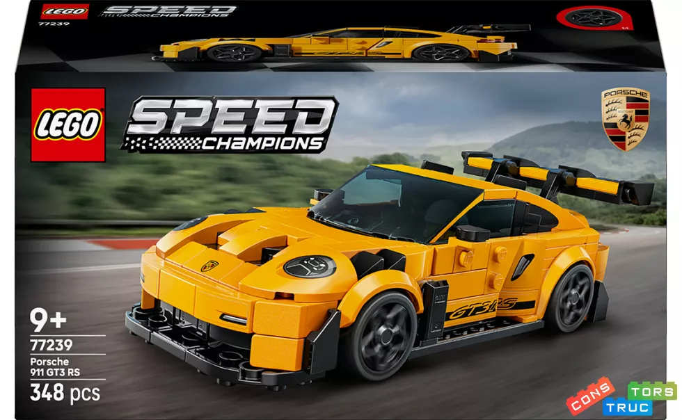 Конструктор Суперкар Porshe 911 GT3 RS, 348 деталей Унісекс LEGO Данія 77239