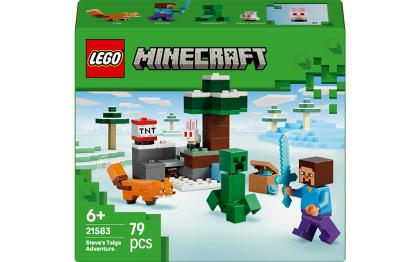 Конструктор Minecraft 79 деталей, Пригоди Стіва в тайзі Унісекс LEGO Данія 21583