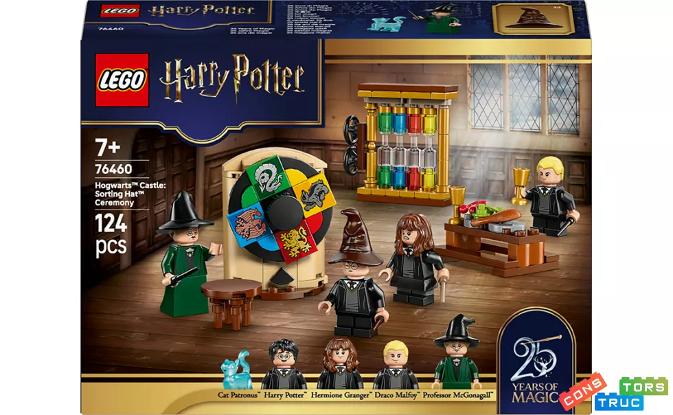 Конструктор Harry Potter Замок Гогвартс: Церемонія розподілу по факультетах, 124 деталі Унісекс LEGO Данія 76460