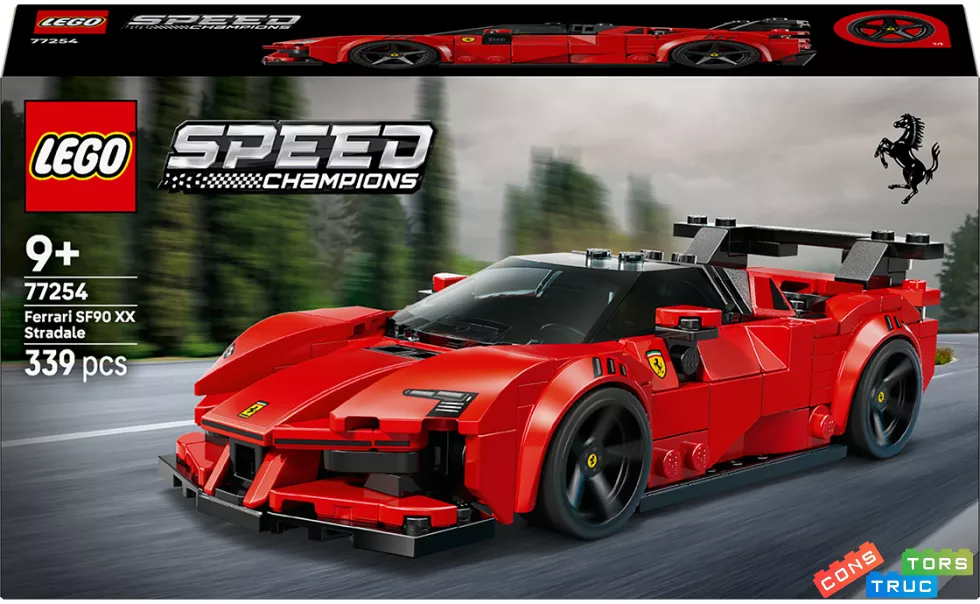 Конструктор Спортивний автомобіль Ferrari SF90 XX Stradale, 339 деталей Унісекс LEGO Данія 77254