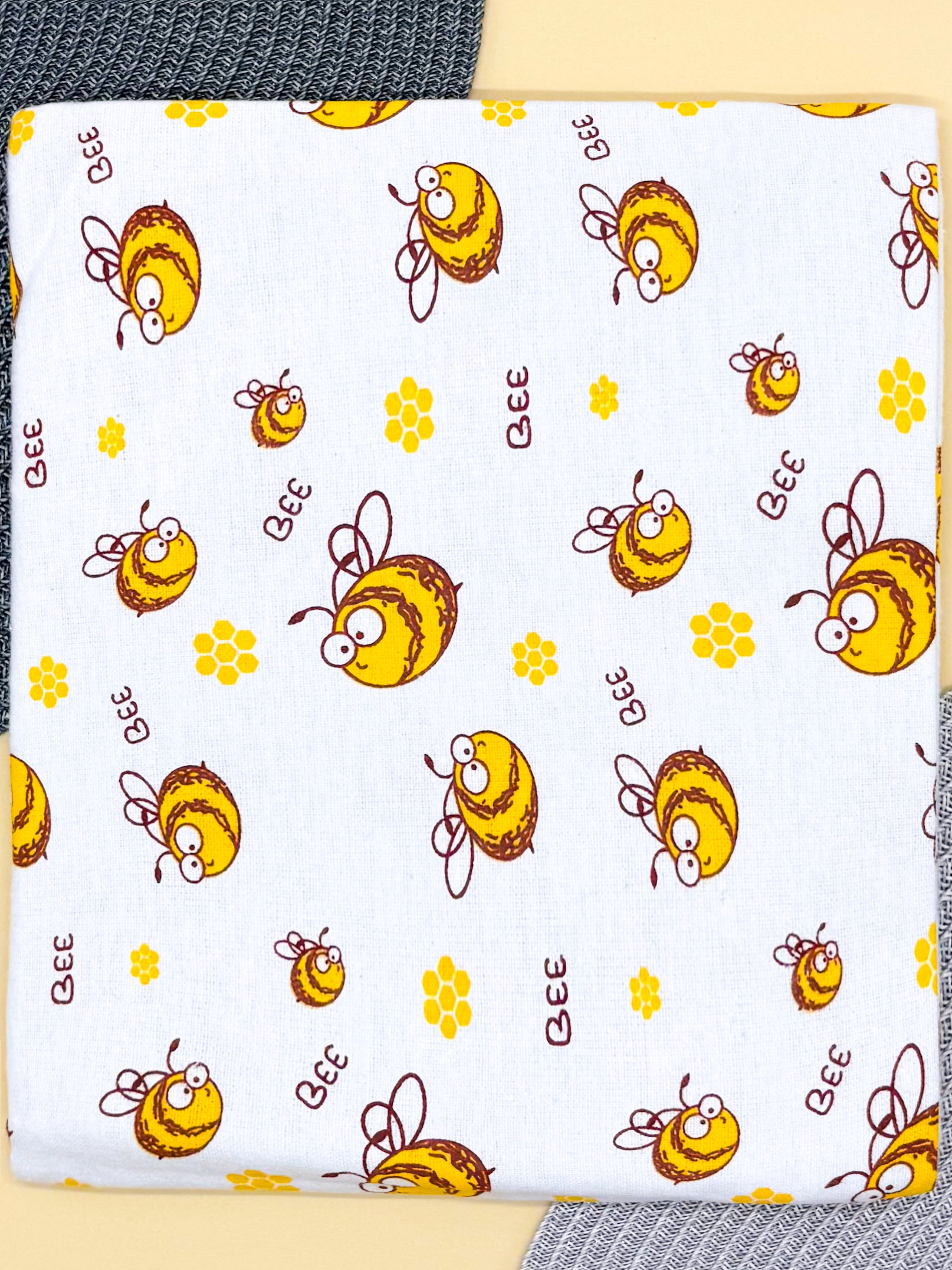 Пелюшка байкова Унісекс кольоровий OptTextile Бджілка/ф