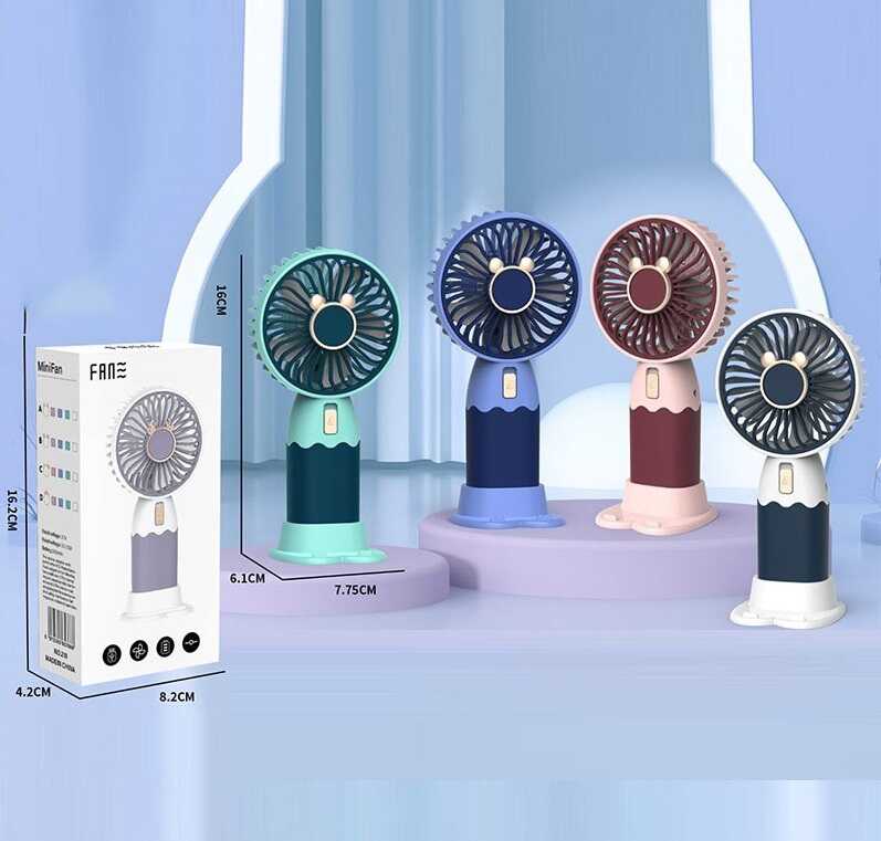 Вітрячок вентилятор, акумулятор 3.7 V, USB, низький шум Унісекс Китай 210 В