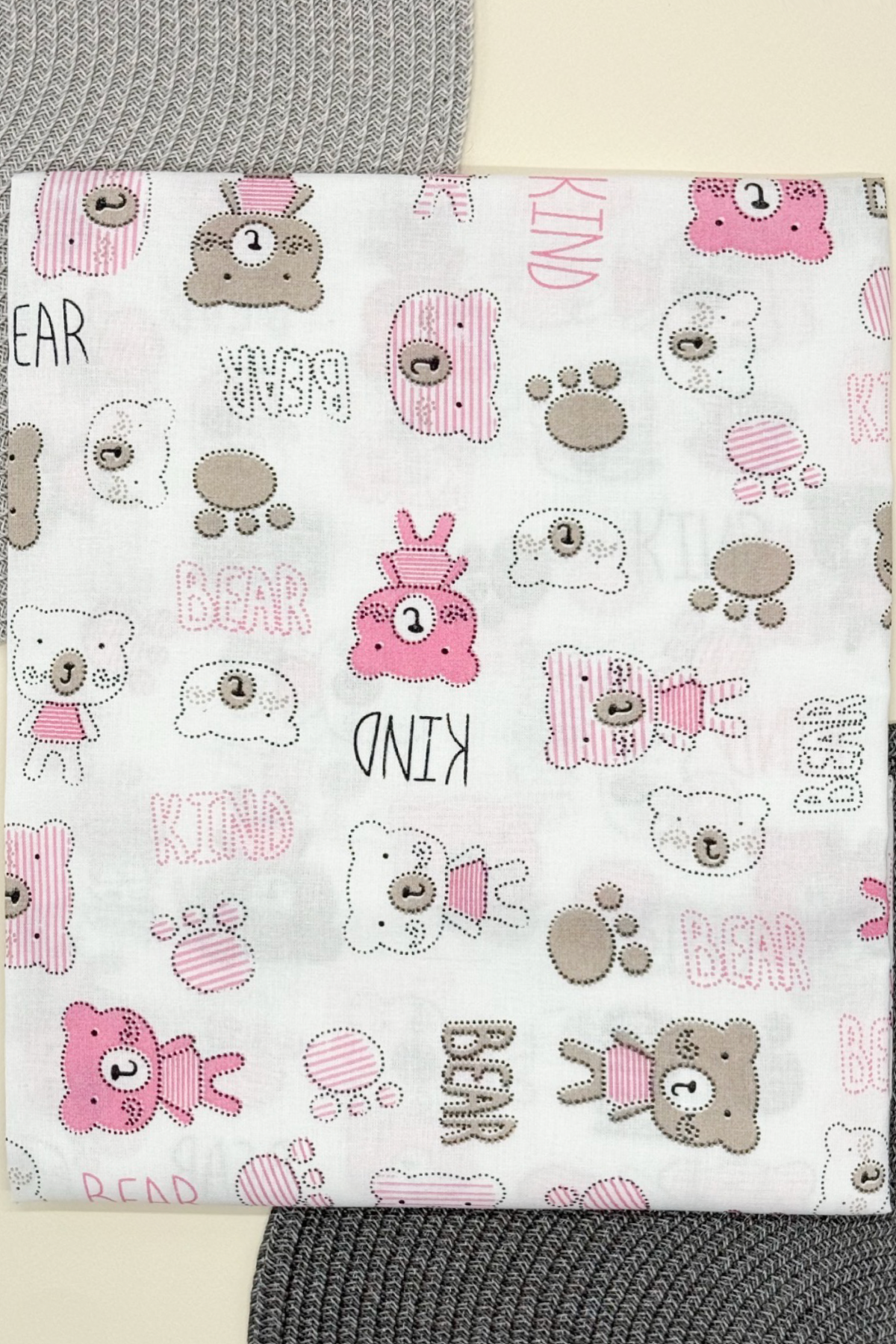 Пелюшка ситцева Унісекс кольоровий OptTextile Bearрож/сц