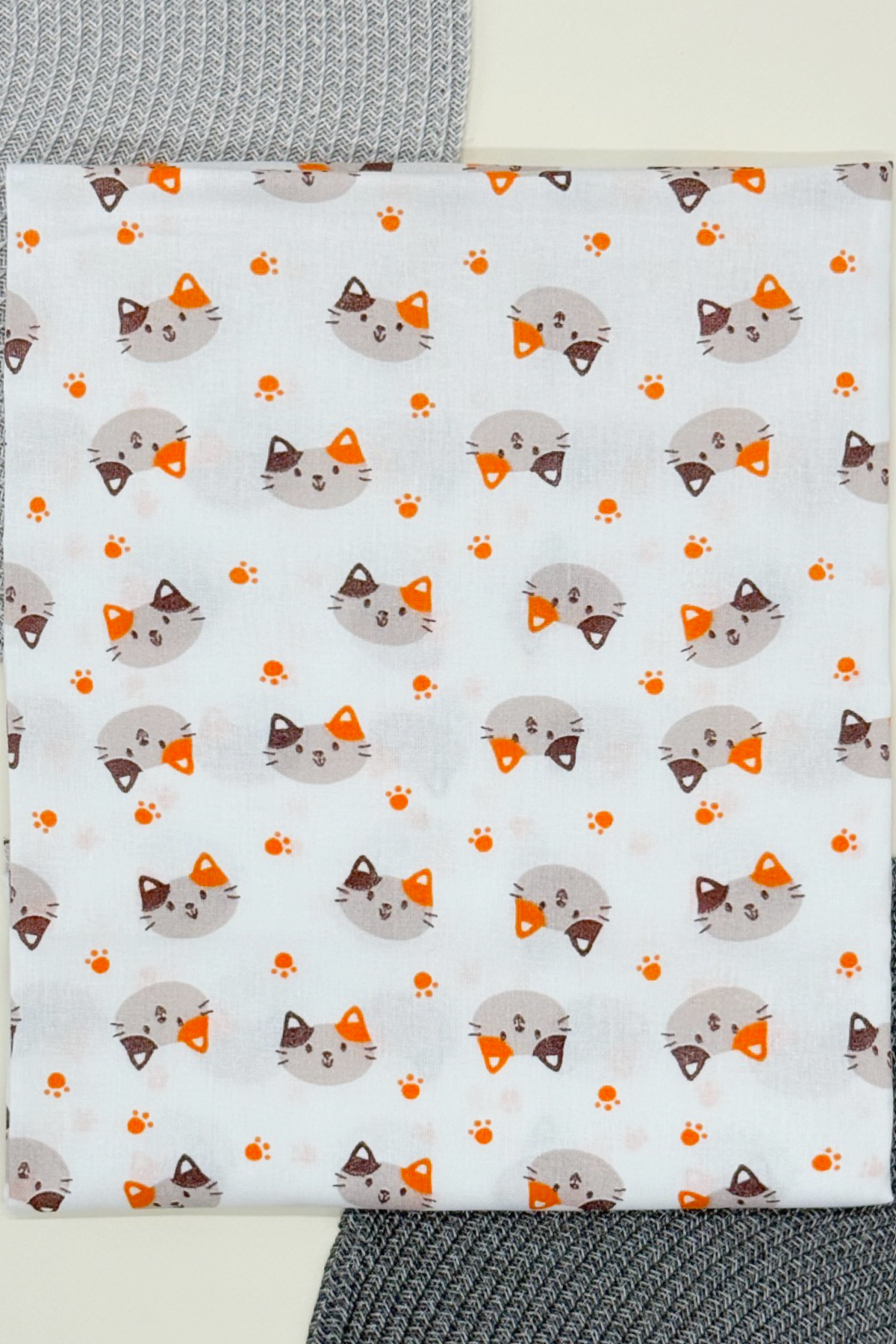 Пелюшка ситцева Унісекс кольоровий OptTextile Котикбж/сц