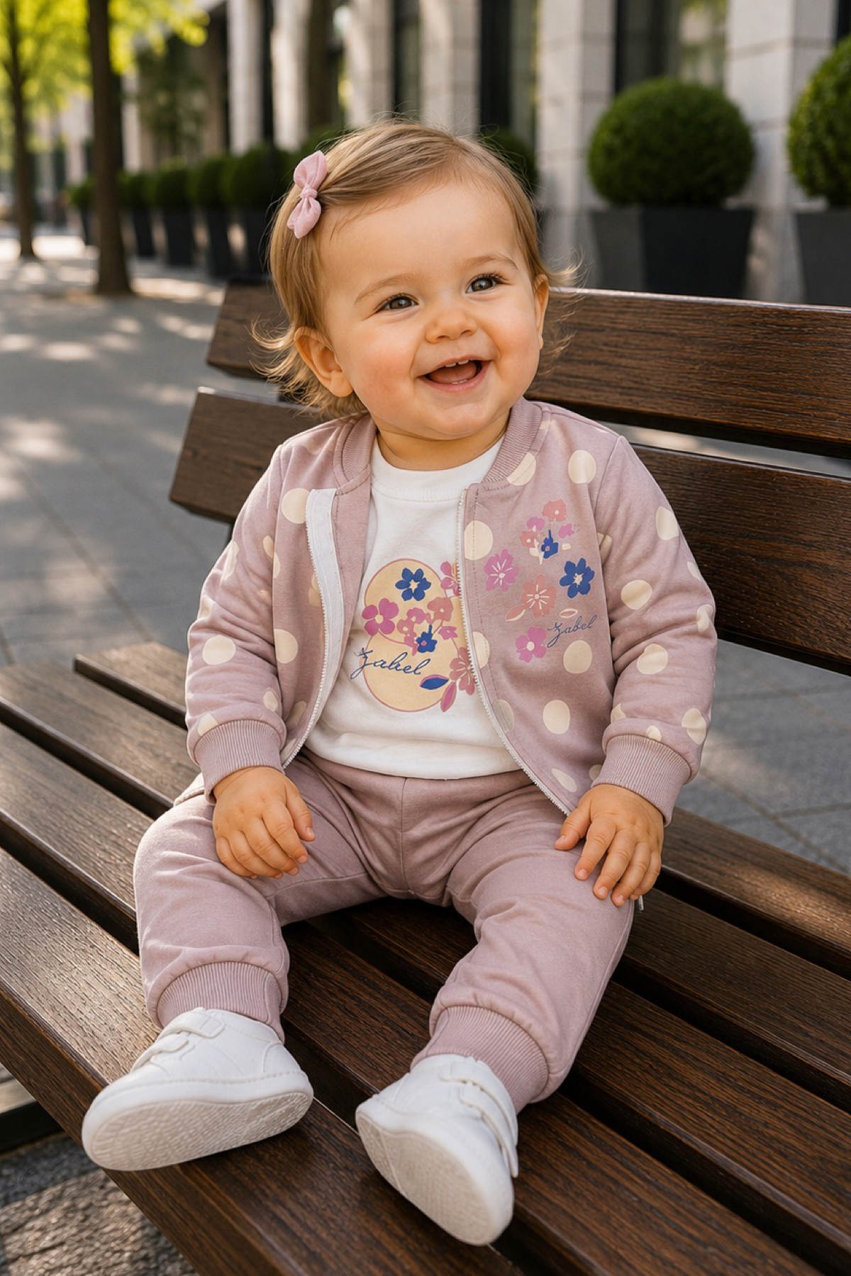 Костюм кофта, світшот, штанці для дівчинки бузковий Alisa 2268/буз