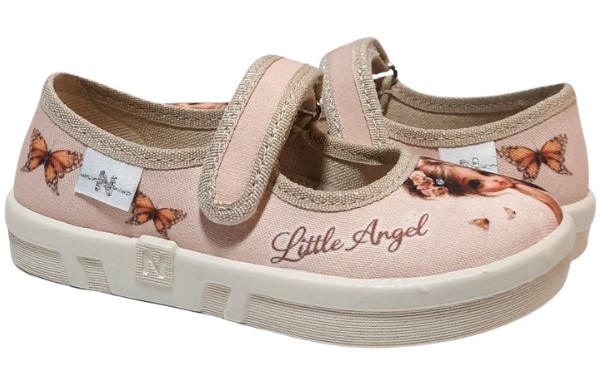 Тапочки Litlle Angel для дівчинки бежевий Waldi 360-837/Ketty