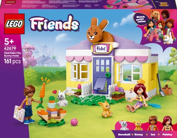 Конструктор Friends Готель Bunny у Хартлейк-Сіті Унісекс LEGO 42679