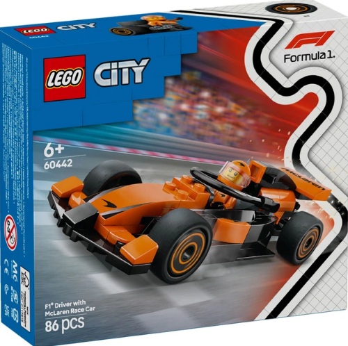 Конструктор Lego City Пілот F1 з авто для перегонів команди McLaren Унісекс LEGO 60442